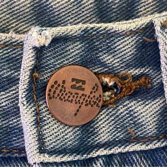 Women's Blue Patchwork Jeans - Picture 12 of 13